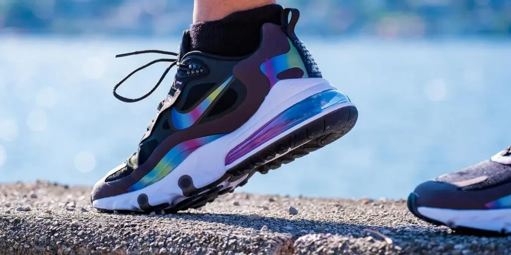 shoes, sports shoe, multicoloured