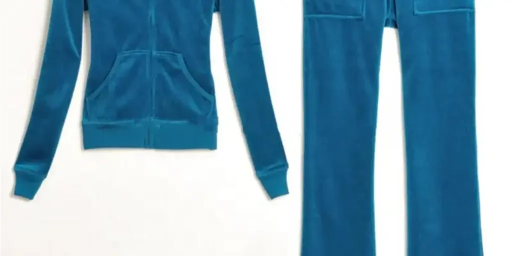 the blue velour clothing