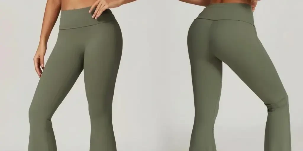 the green flare sweatpant