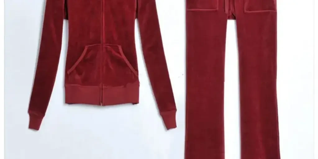 the red velour clothing