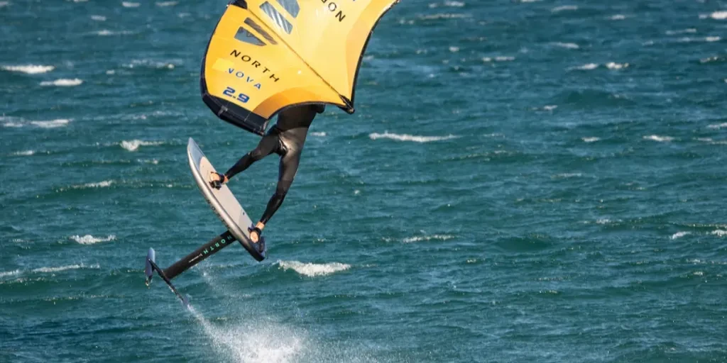 wing foil in the waters of Tarifa