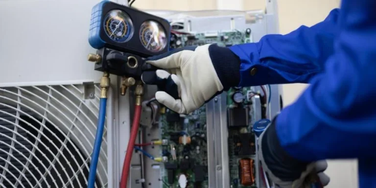 Comprobación manual del técnico de aire acondicionado