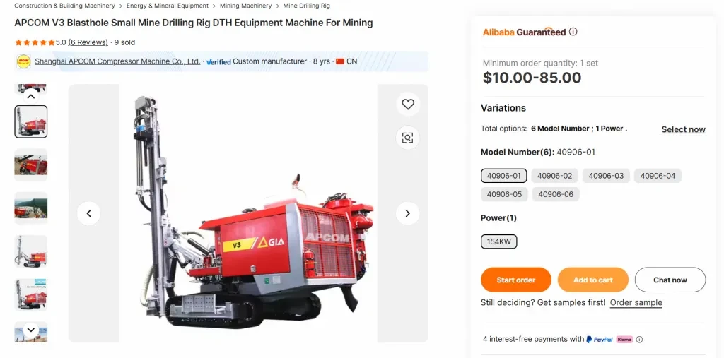 Blasthole Small Mine Drilling Rig