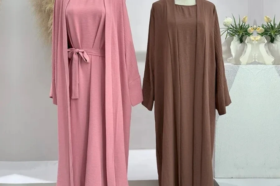 Dubai Open Abaya with Inner Dress