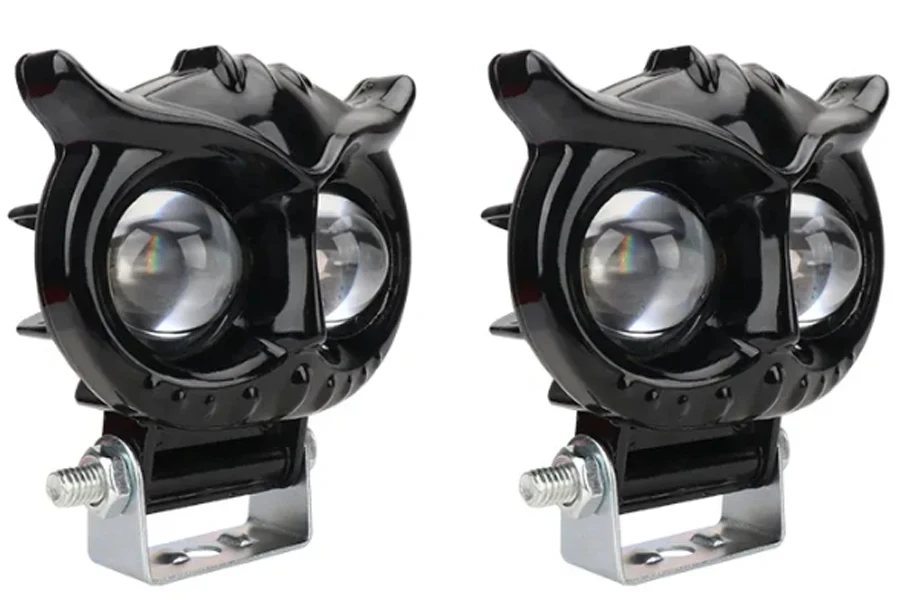 Motorcycle LED Headlight High Low Beam Fog Light