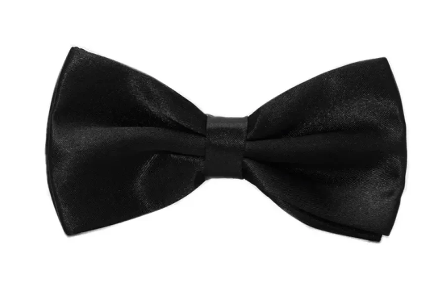 Navy Blue, Black Satin Adjustable Bowties for Men and Boys