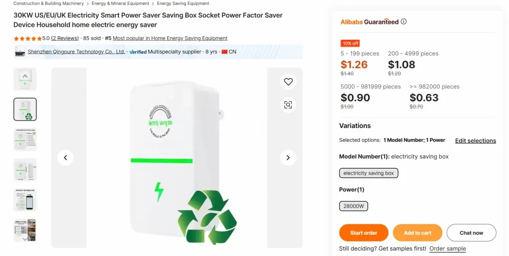 Smart Power Saver Saving Box