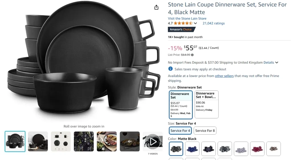 Stone Lain Coupe Dinnerware Set