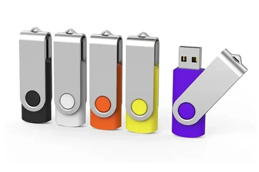 Swivel USB Flash Drive with Custom Logo Options