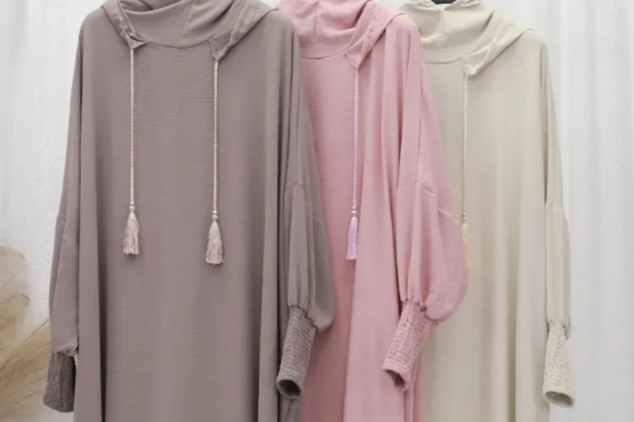 The Latest Fashion Wheat Abaya Robe