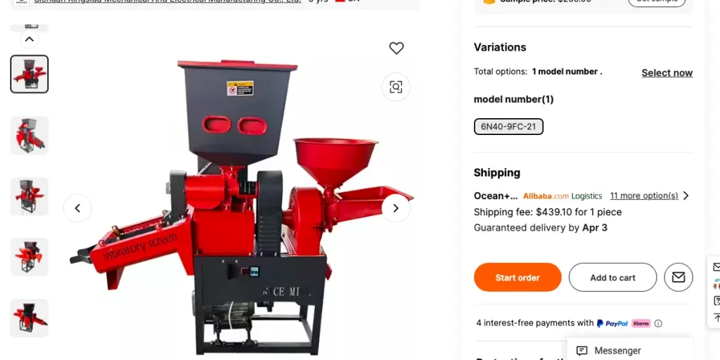 4-in-1 milling and grinding machine as shown on Alibaba.com