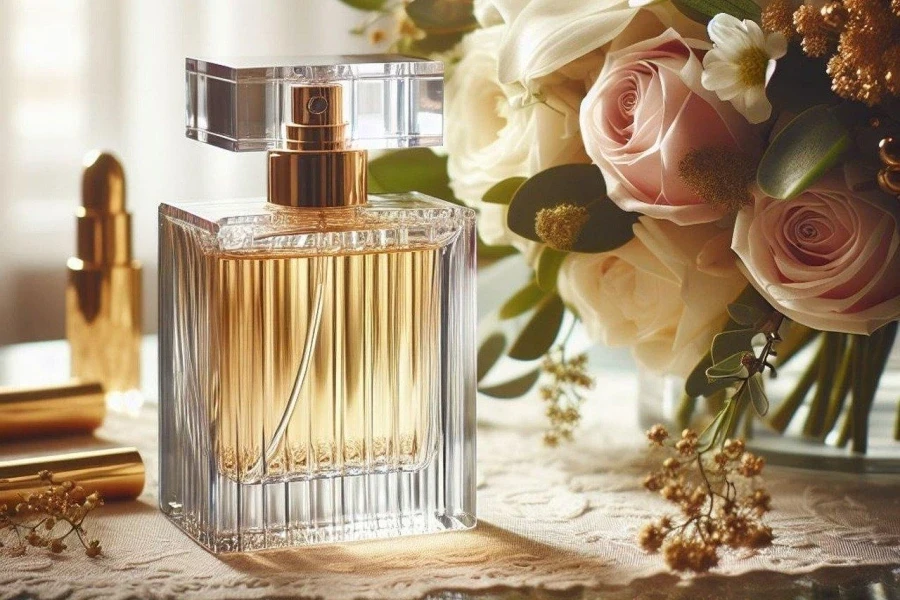 Flacon de parfum généré par l'IA