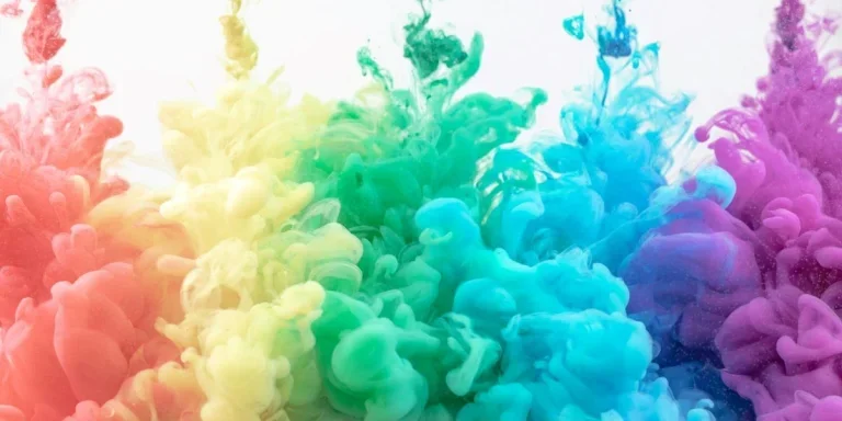 Assorted color-smoke display