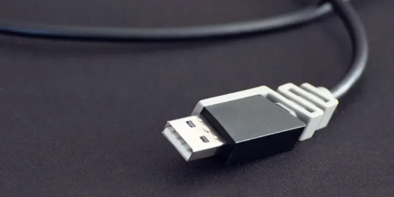 Close-Up Shot of a USB Cable