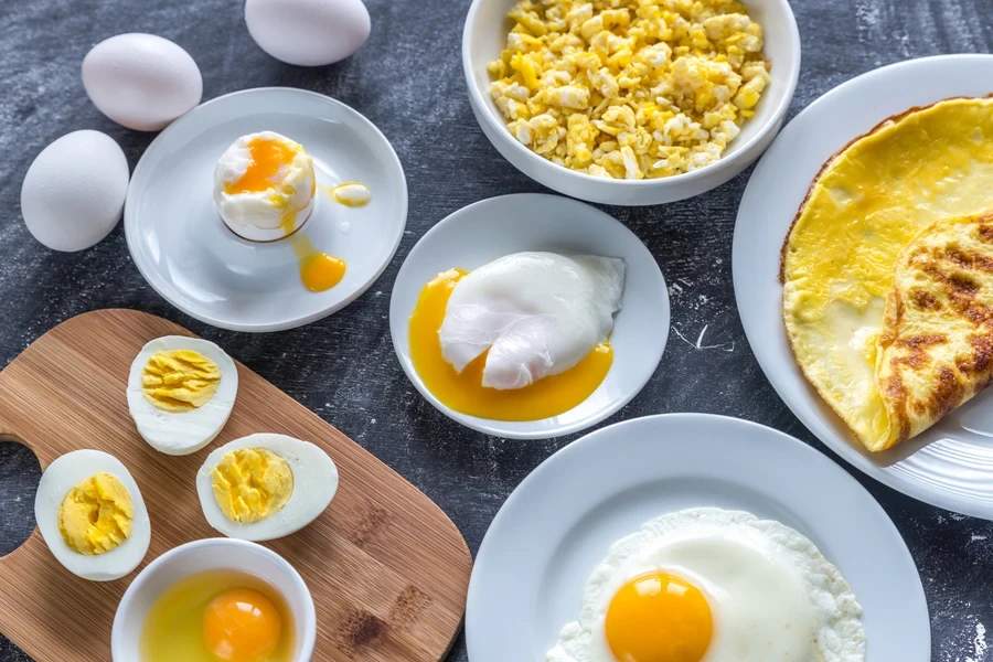 Different ways of cooking eggs