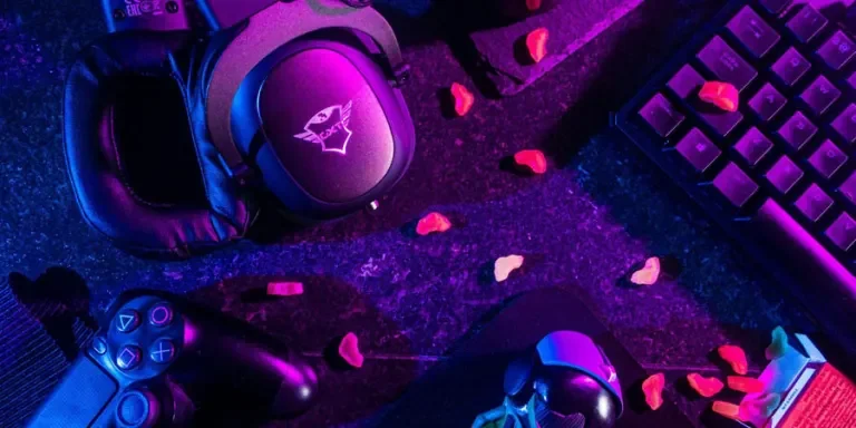 Flatlay of Gaming Equipments