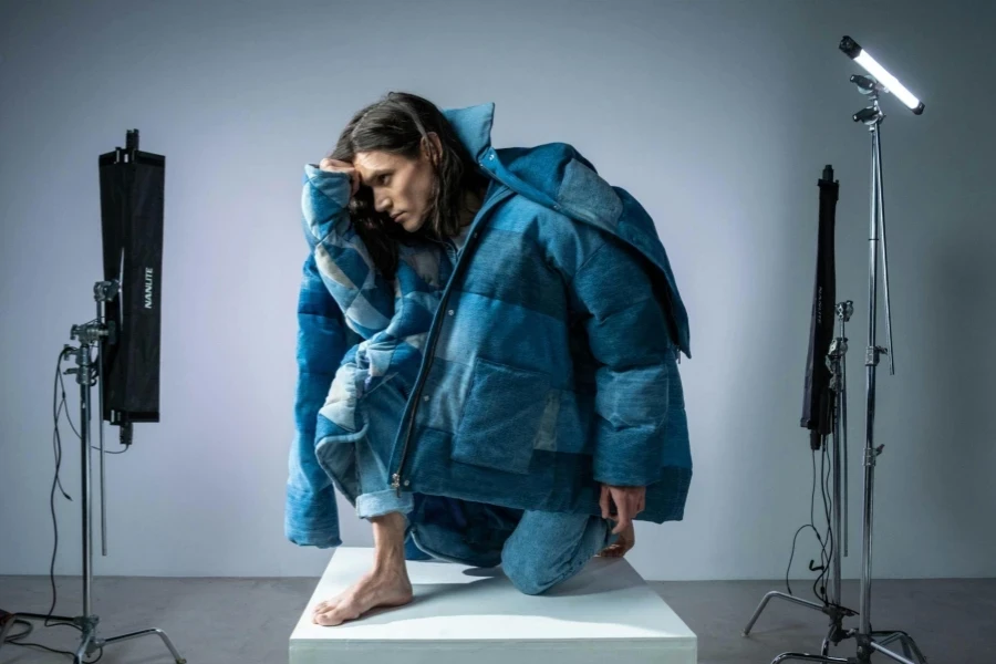 Man Posing Inside a Studio