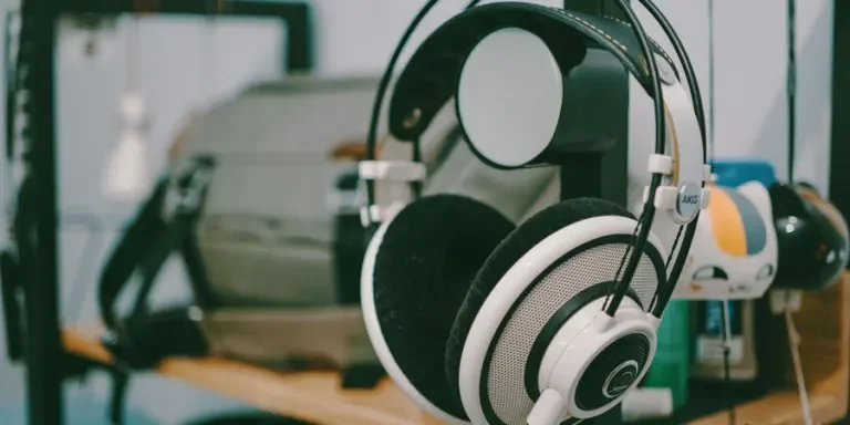 White And Black Wireless Headphones