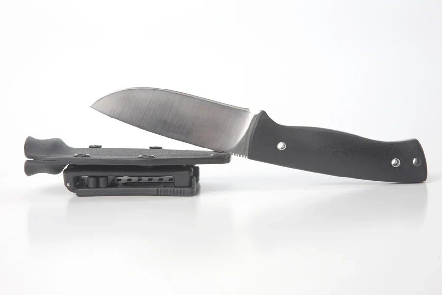 a knife placed on a magnetic stand