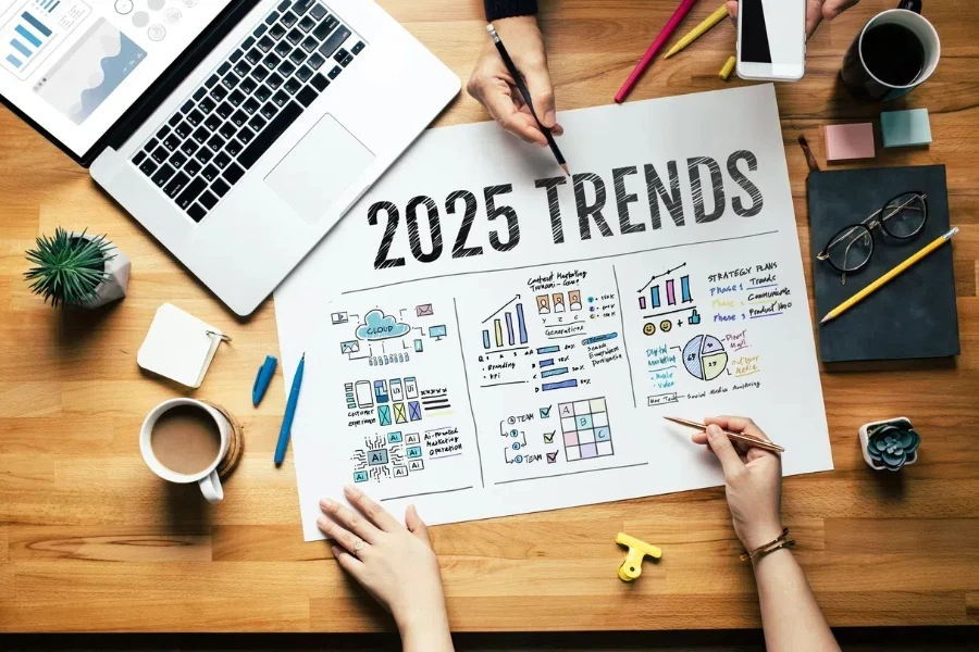 Photo of people discussing 2025 trends