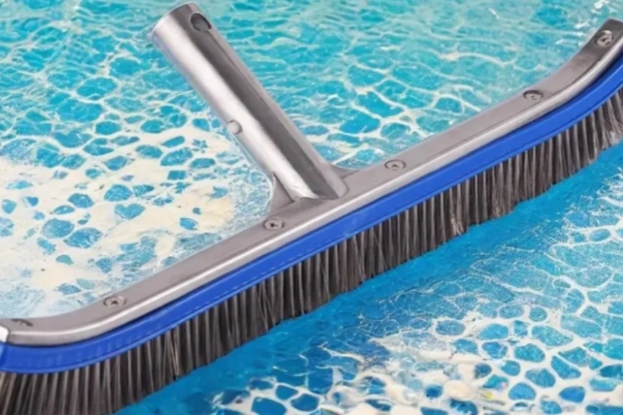 18 Stainless Steel Wire Bristle Pool Cleaning Brush