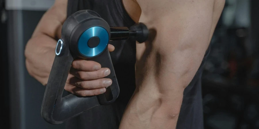 A Person Using a Massager