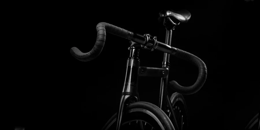 A close-up of a bicycle