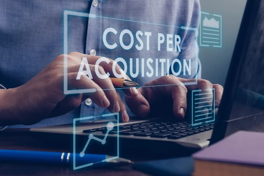 A concept of a marketer working on CPA
