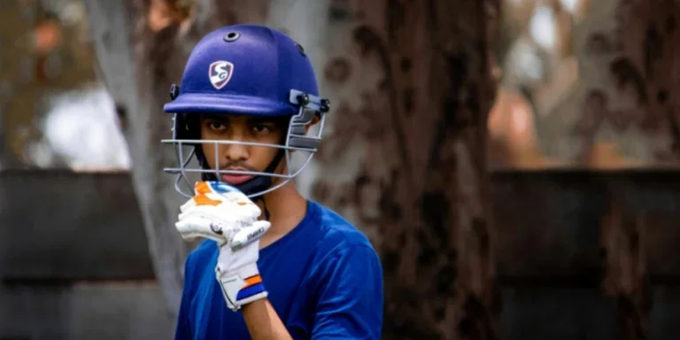 A person wearing a helmet and gloves