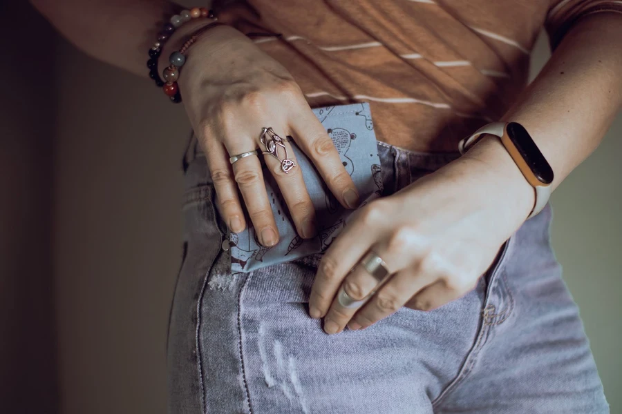 A person with rings on their hands
