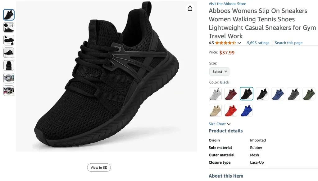 Abboos women's slip-on sneakers