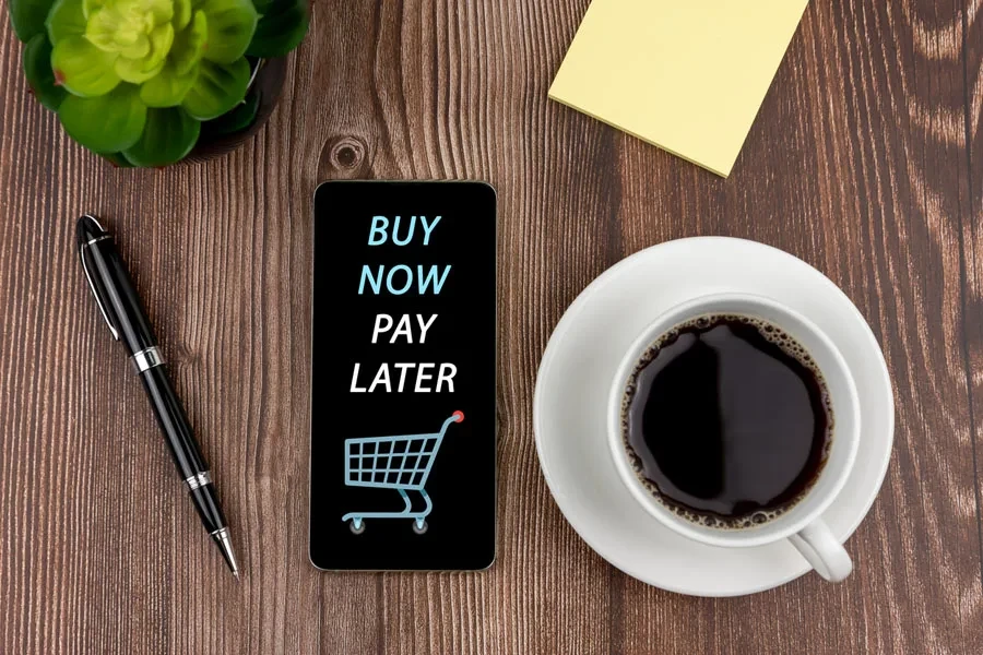 Buy now pay later on a mobile phone
