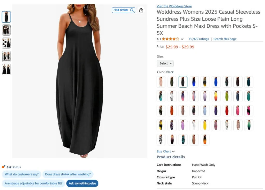 Casual Sleeveless Maxi Dress with Pockets
