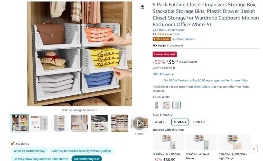 Cube Storage Bins