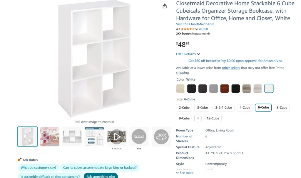 Cube Storage Bins