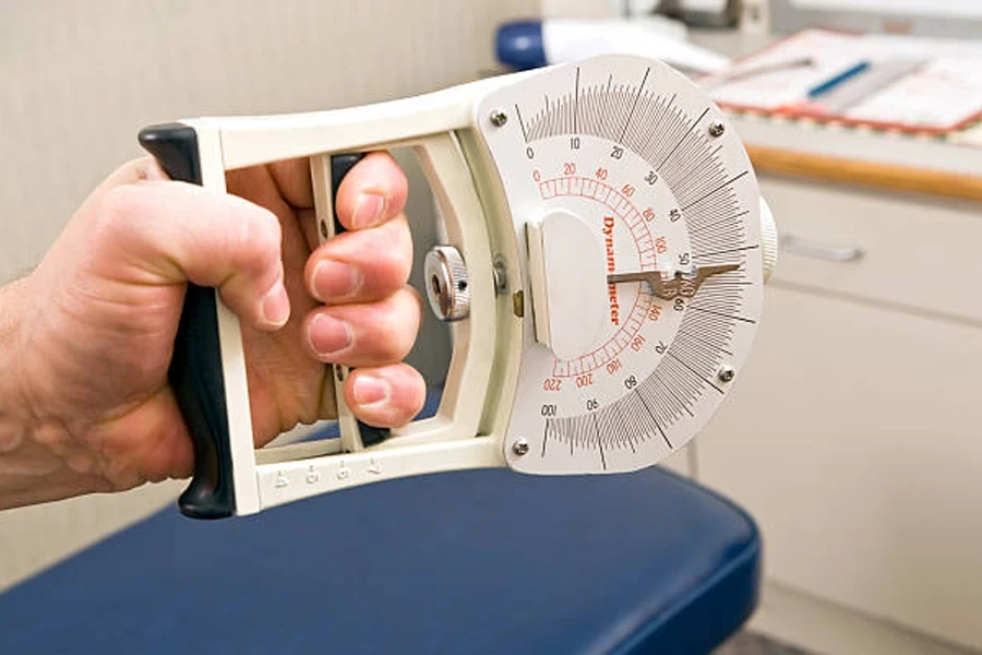 Dynamometer Hand Grip Strength Test