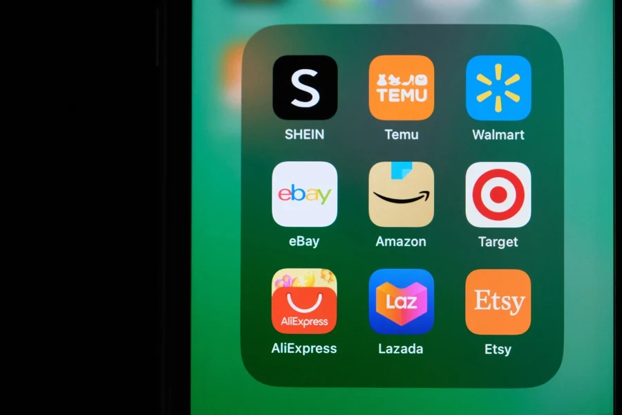 Etsy among other e-commerce apps