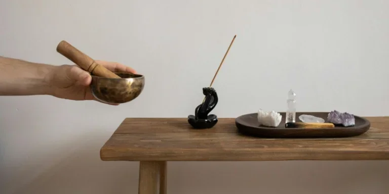 Hand Holding Mortar and Pestle