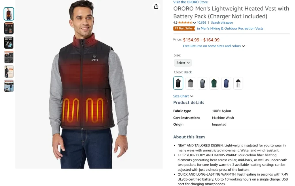 Heated Vest