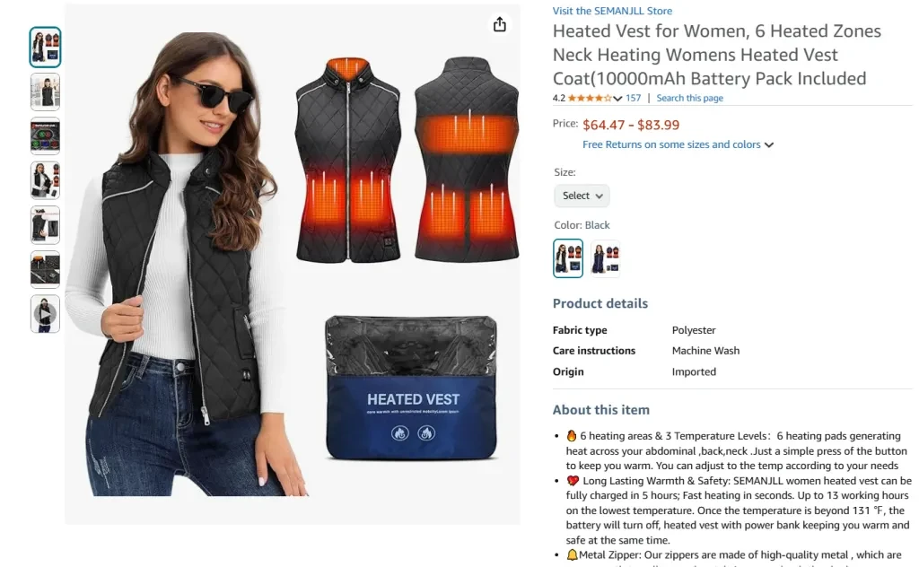 Heated Vest