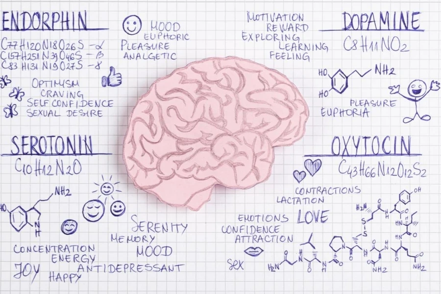 Hormone biochemical concept
