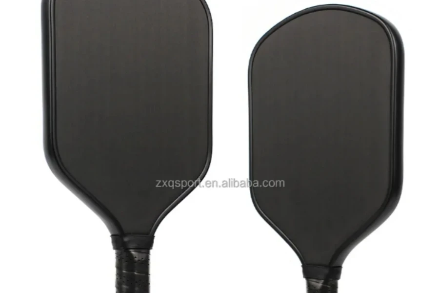 Hybrid Shape Raw Carbon Fiber Flash Unibody Thermoformed Pickleball Paddle
