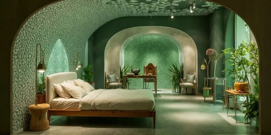 Jungle-Style Bedroom