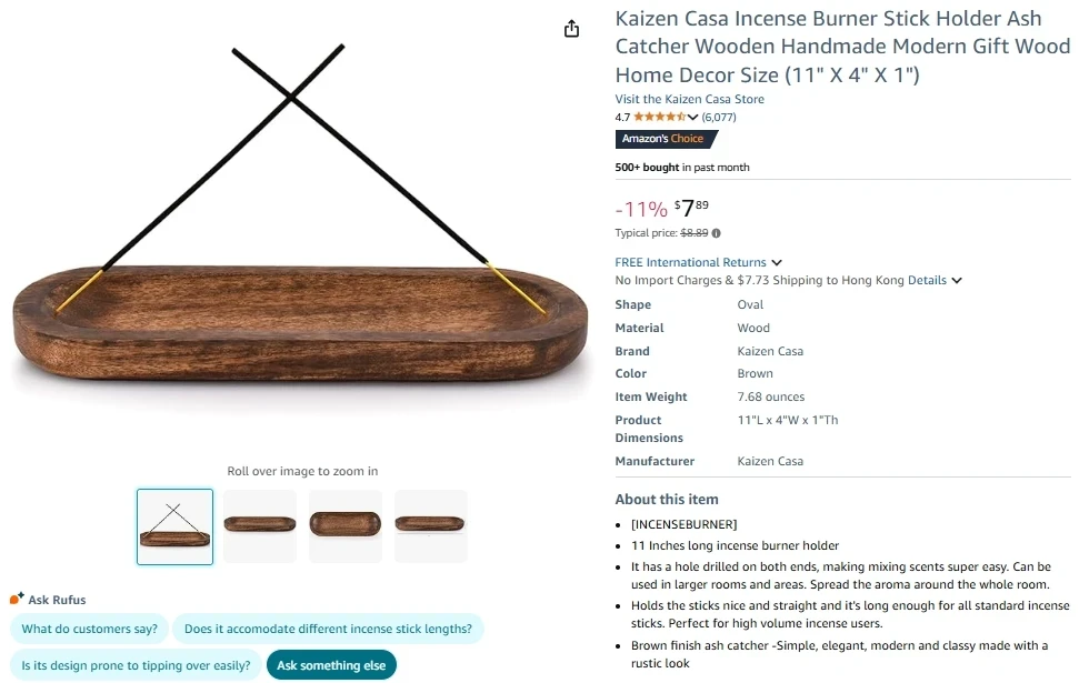Kaizen Casa Incense Holder