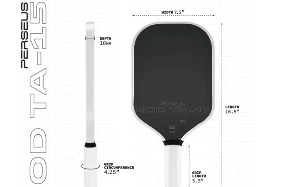 MOD TA-15 Pro Edition Gen 3 Carbon Fiber Pickleball Paddle