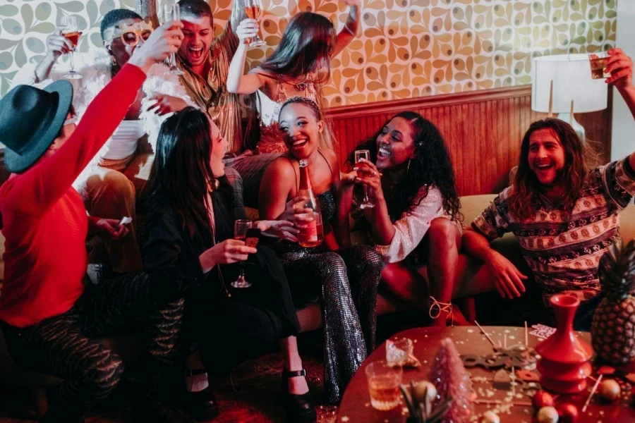 Men and Women Having a Party