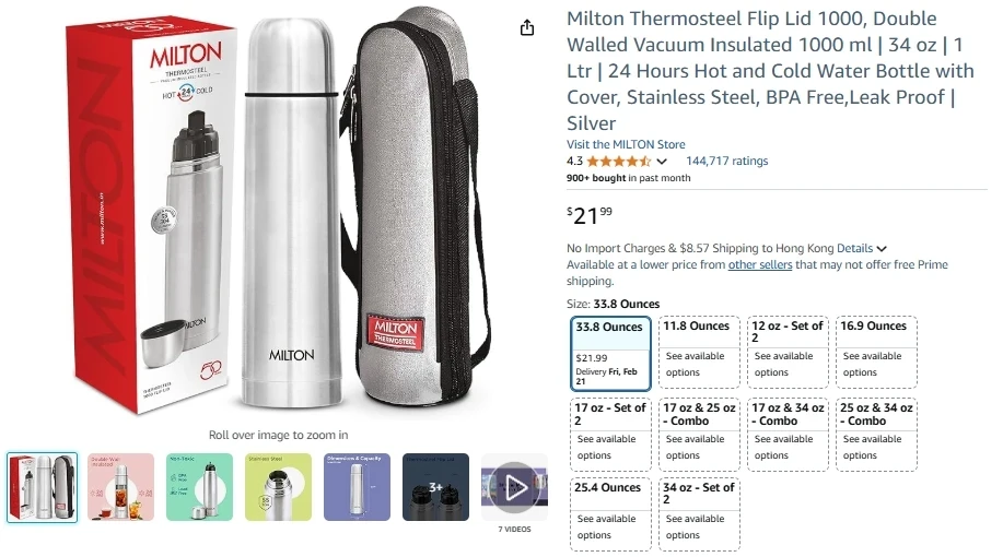 Milton Thermosteel Flask