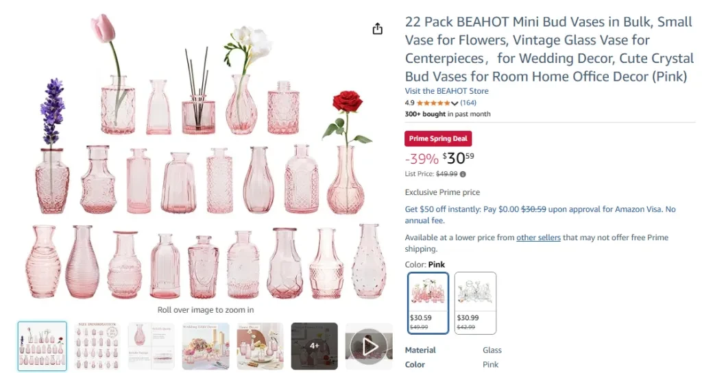 Mini Vintage Glass Vases