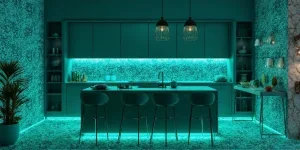 Cocina moderna de diseño náutico