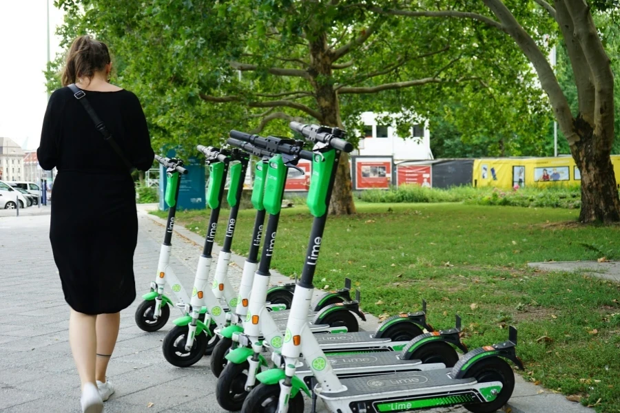 New way to get from A to B with an electric scooter